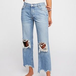 Free People Maggie Straight Leg Jeans